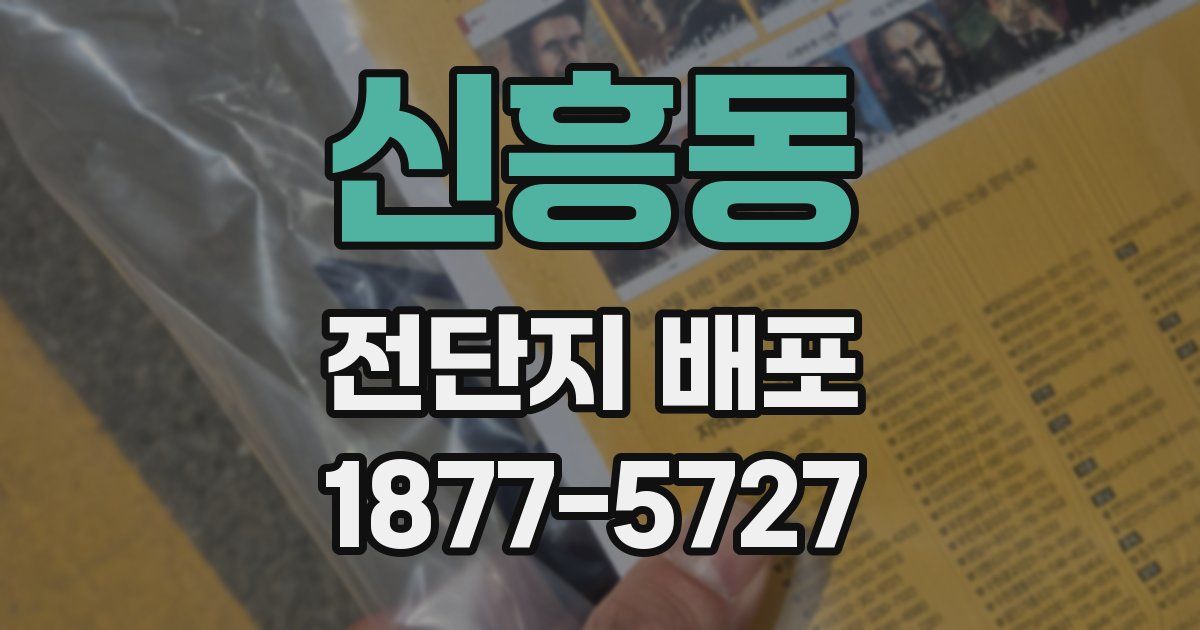 신흥동 전단지 배포