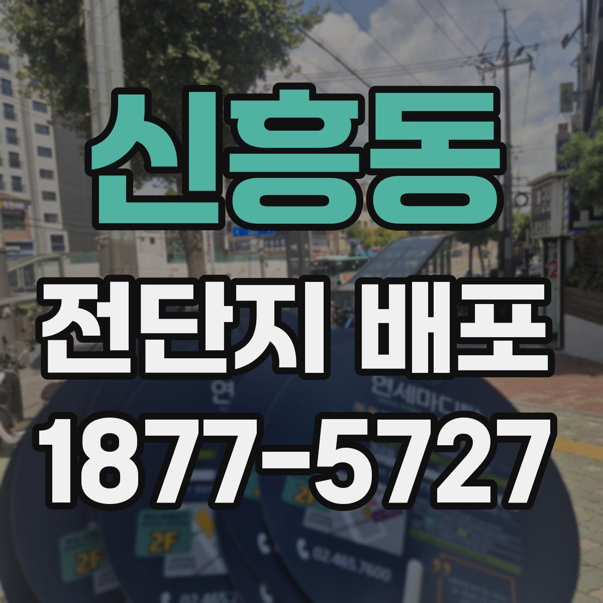 신흥동 전단지 배포