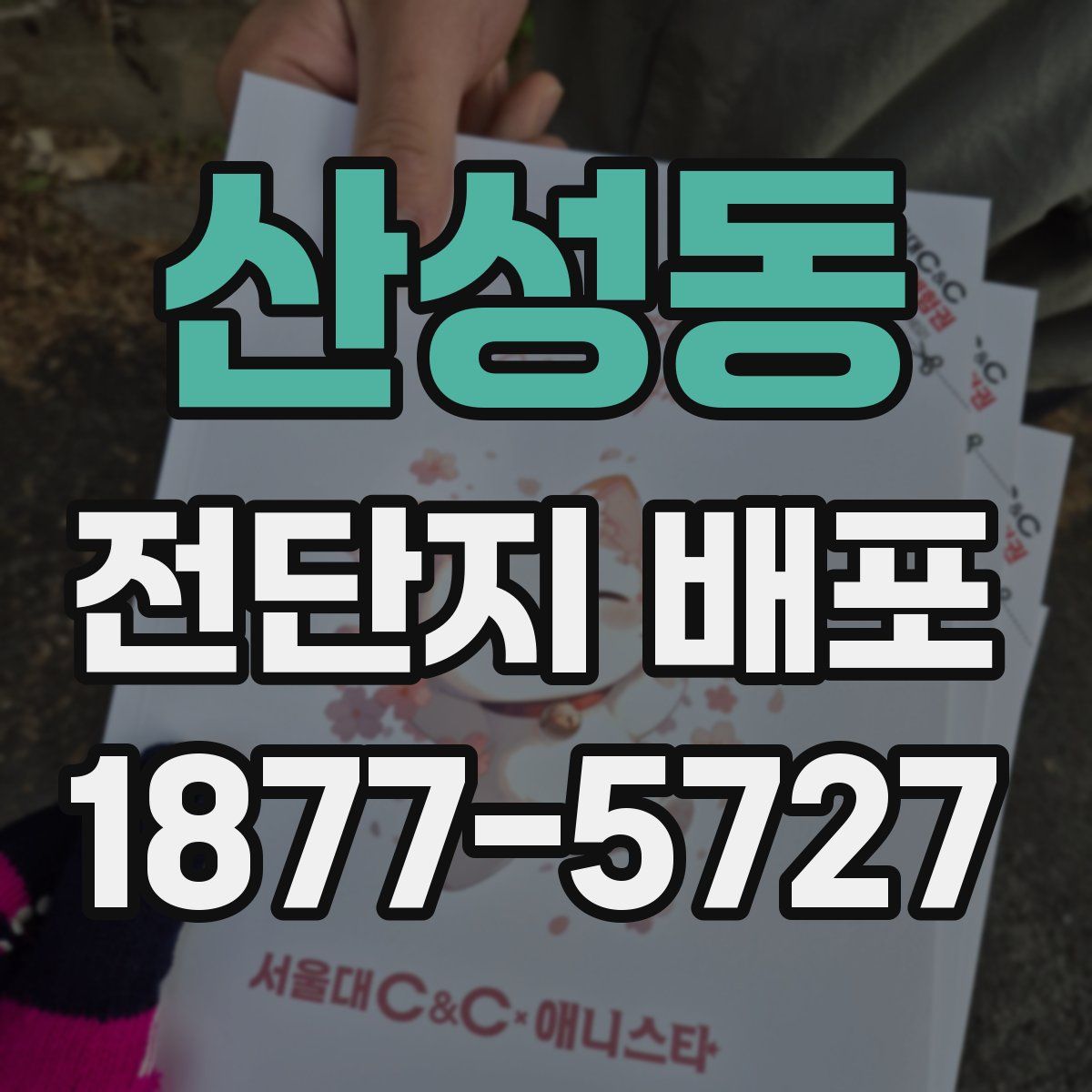 산성동 전단지 배포