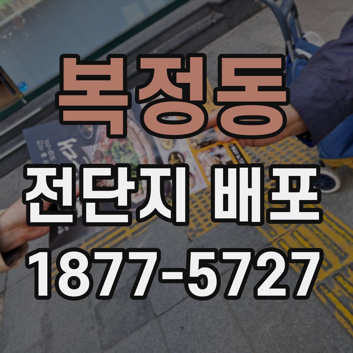 복정동 전단지 배포