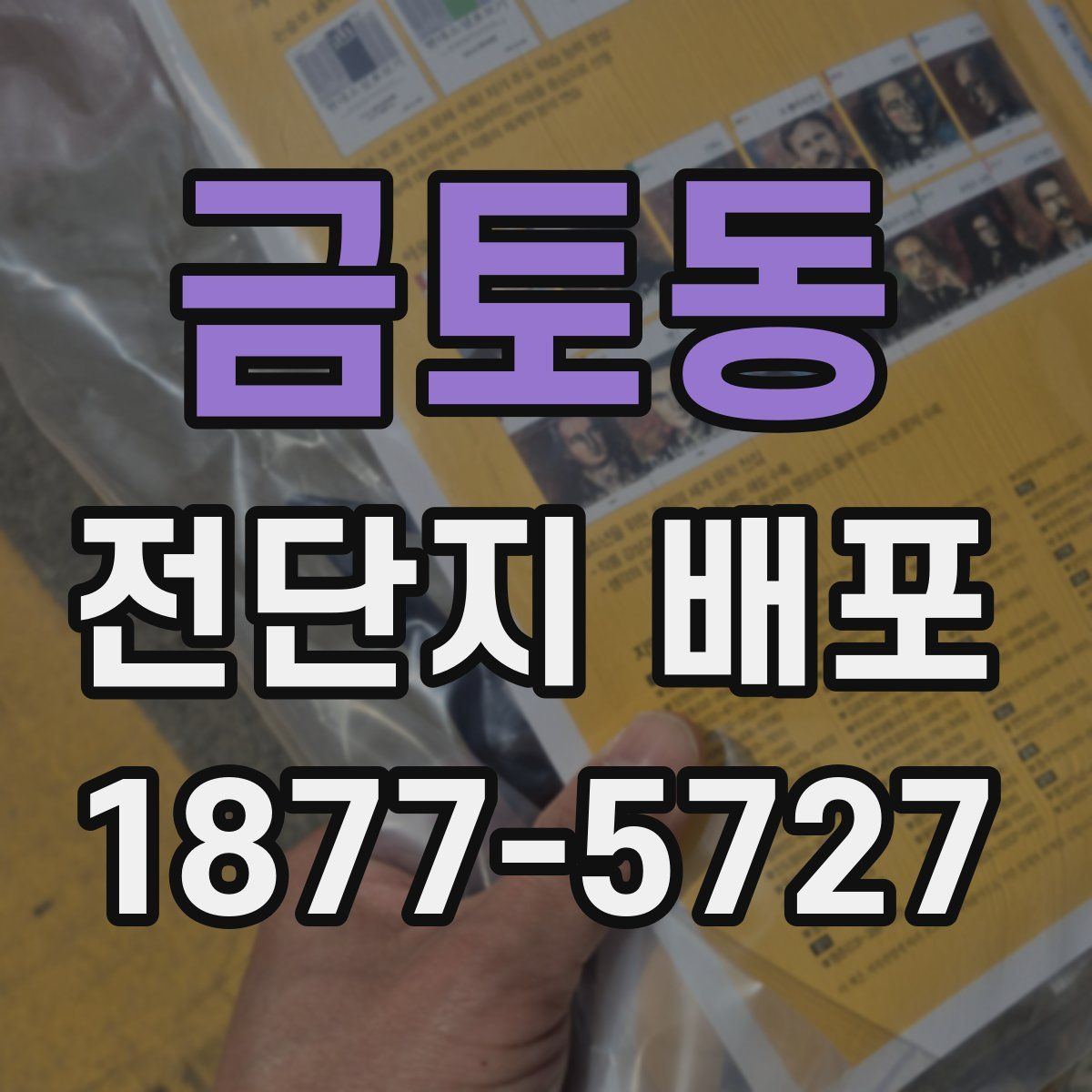 금토동 전단지 배포