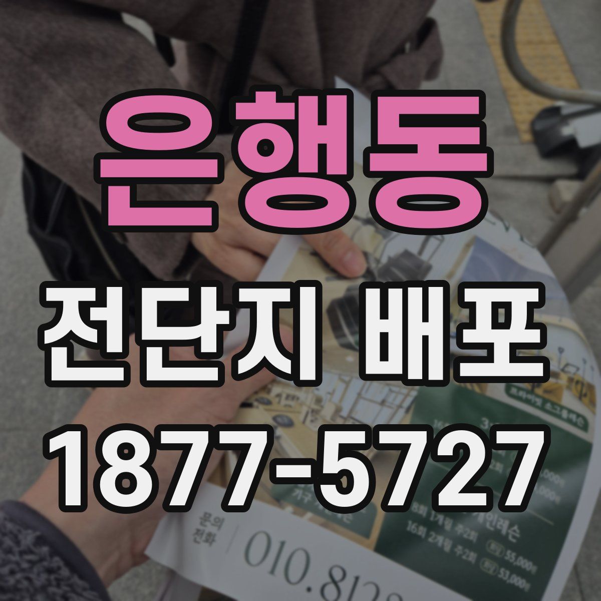 은행동 전단지 배포
