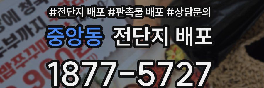 중앙동 전단지 배포
