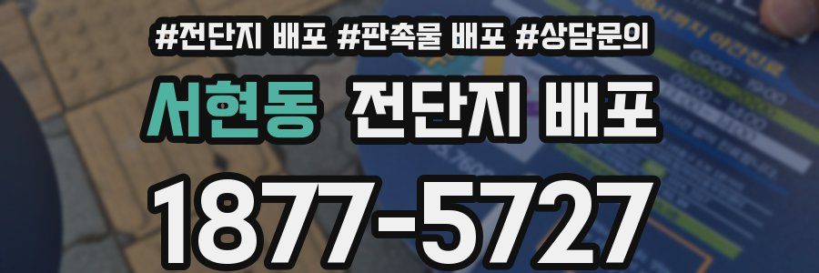서현동 전단지 배포