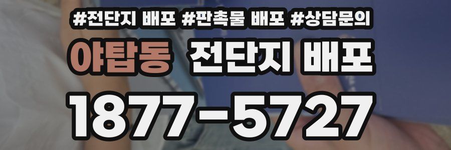 야탑동 전단지 배포