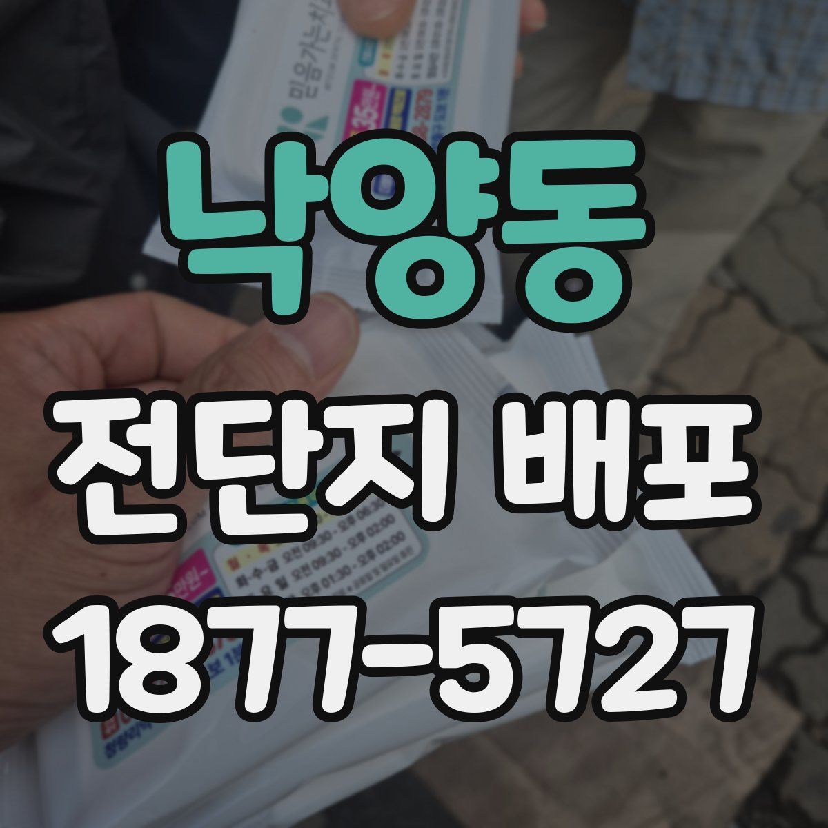 낙양동 전단지 배포