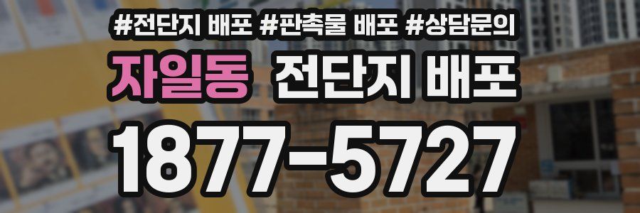 자일동 전단지 배포