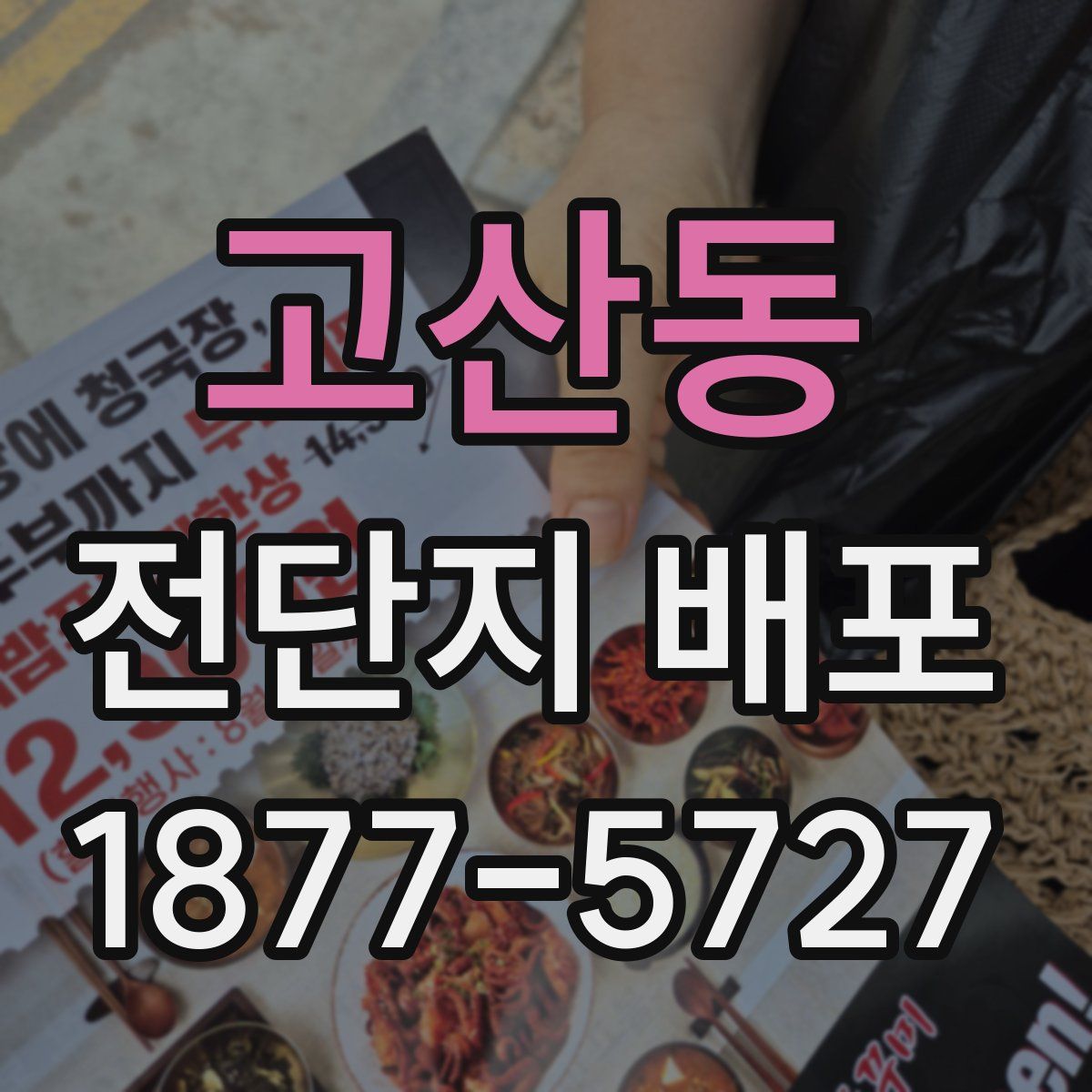 고산동 전단지 배포
