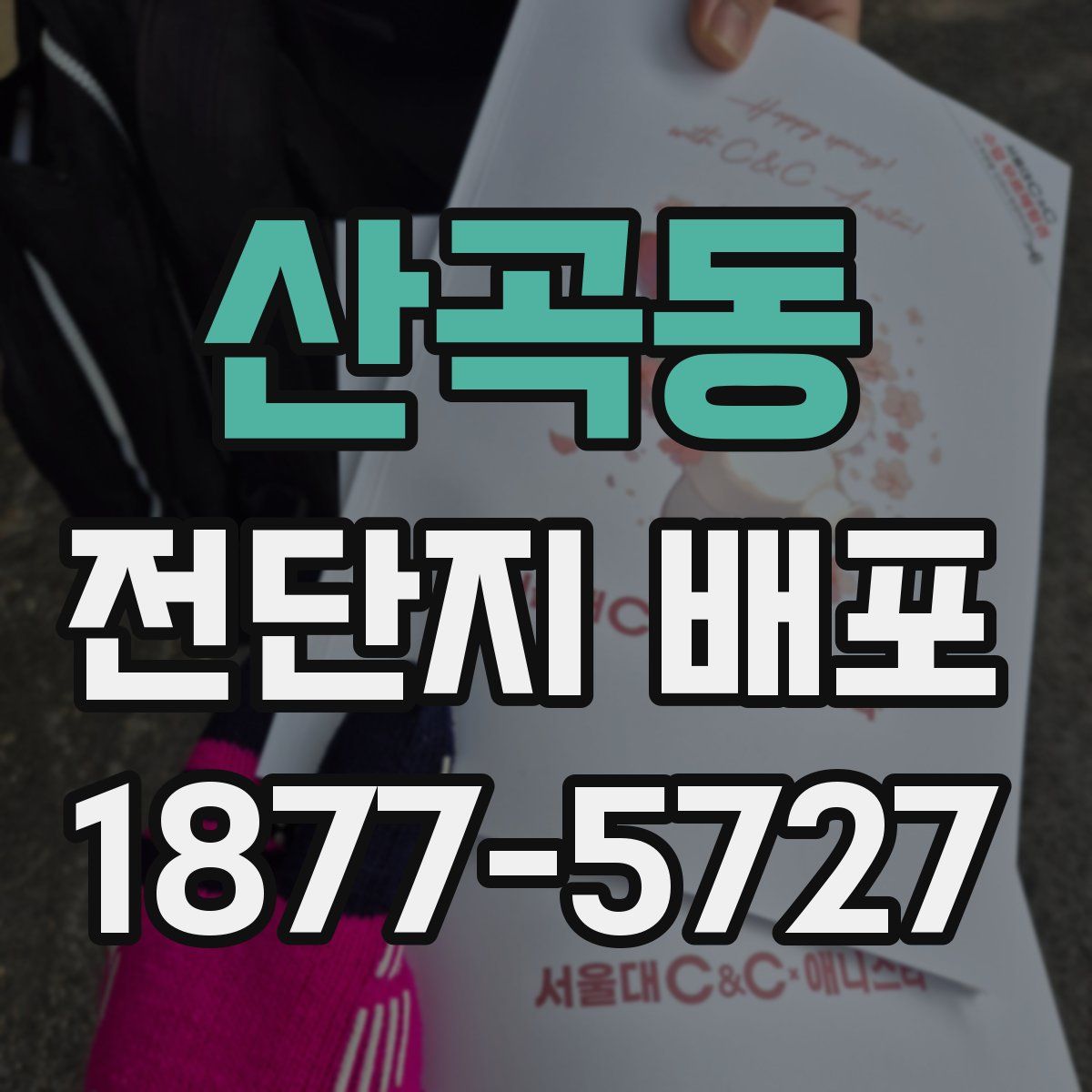 산곡동 전단지 배포