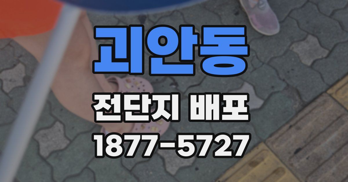 괴안동 전단지 배포
