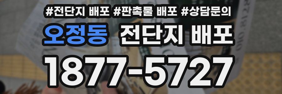 오정동 전단지 배포