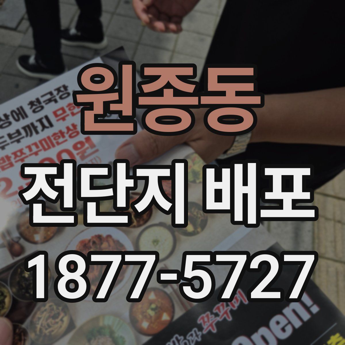 원종동 전단지 배포