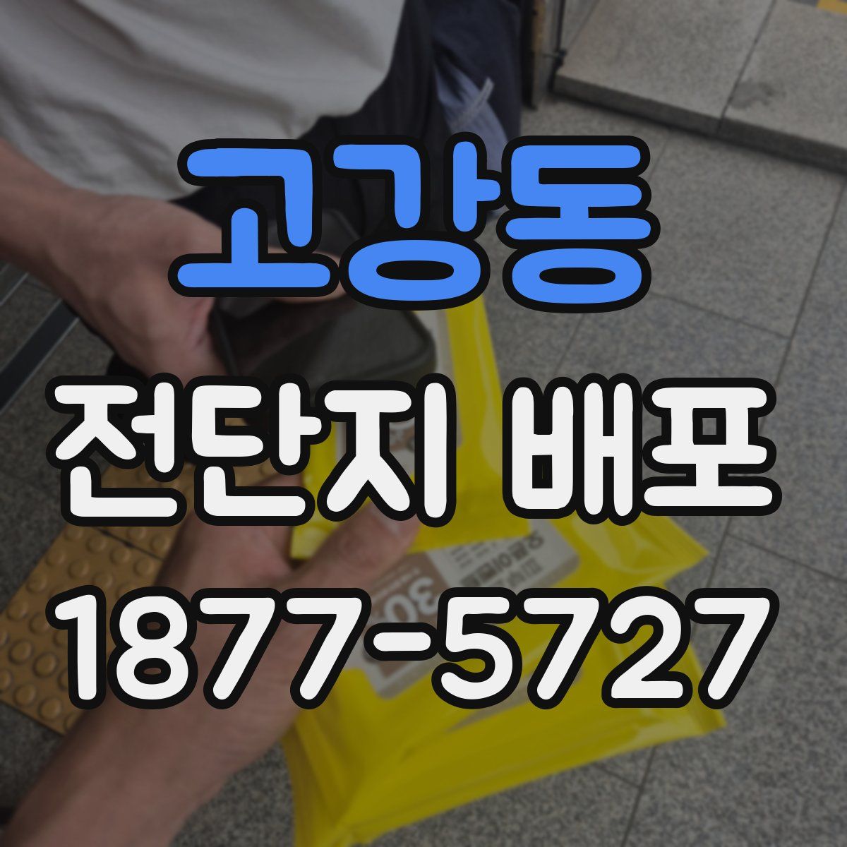 고강동 전단지 배포
