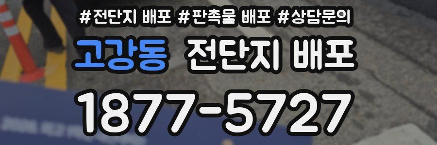 고강동 전단지 배포