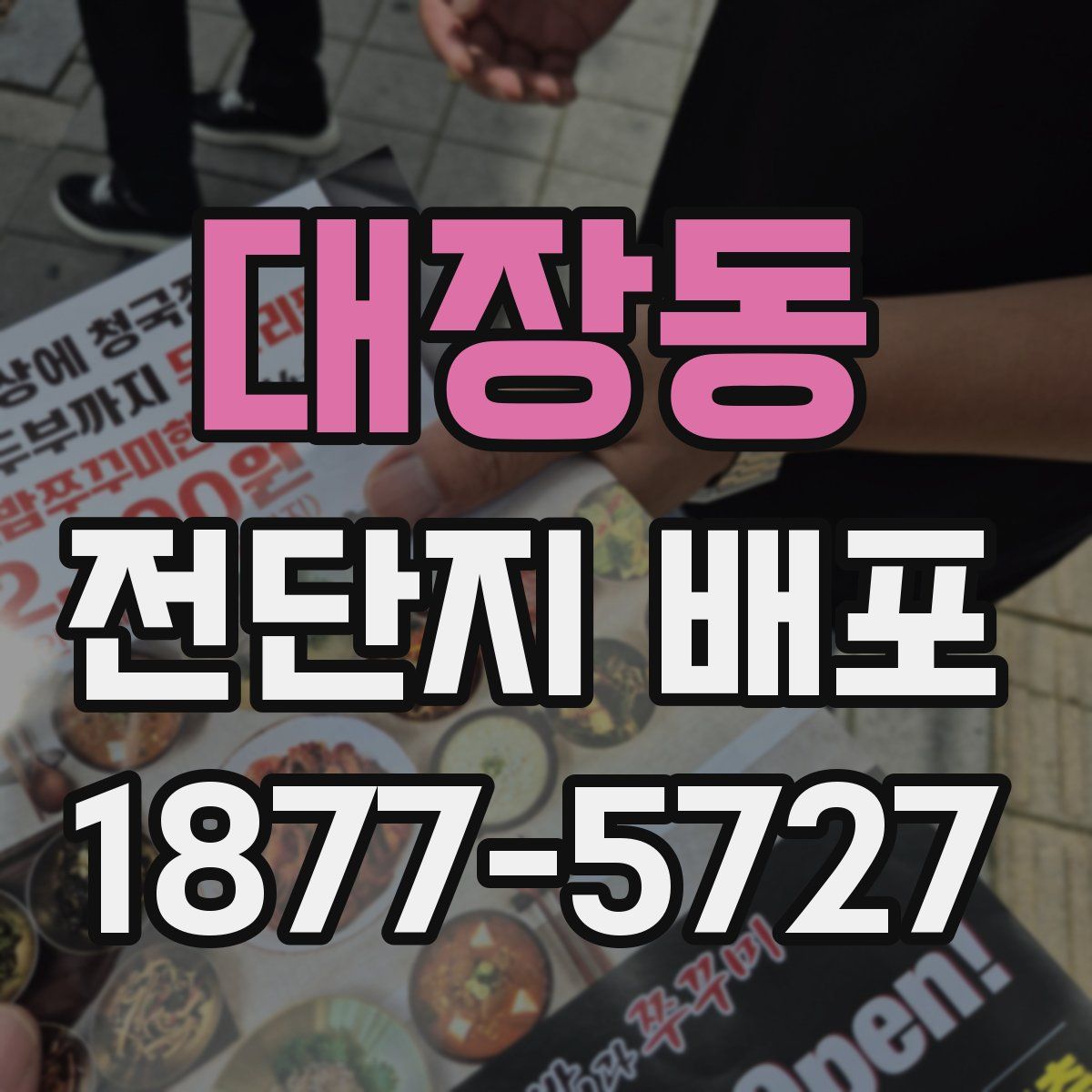 대장동 전단지 배포
