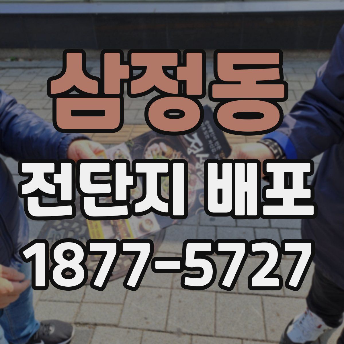 삼정동 전단지 배포