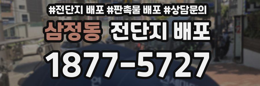 삼정동 전단지 배포