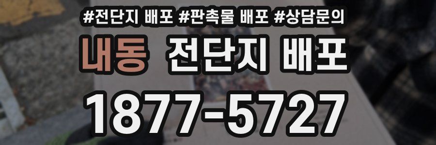 내동 전단지 배포
