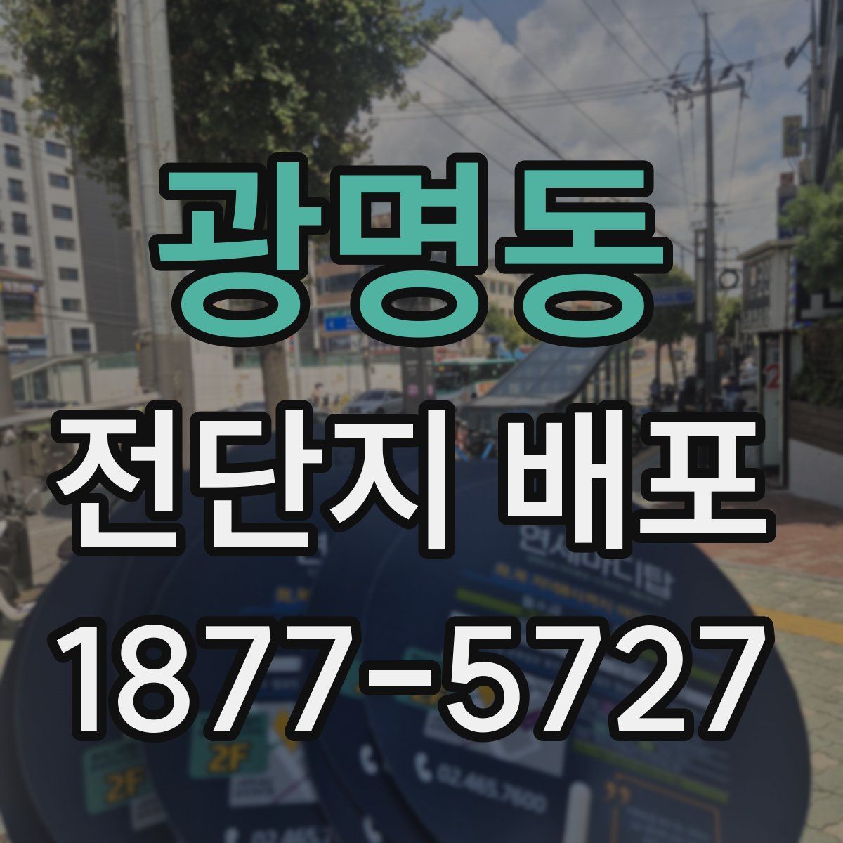 광명동 전단지 배포