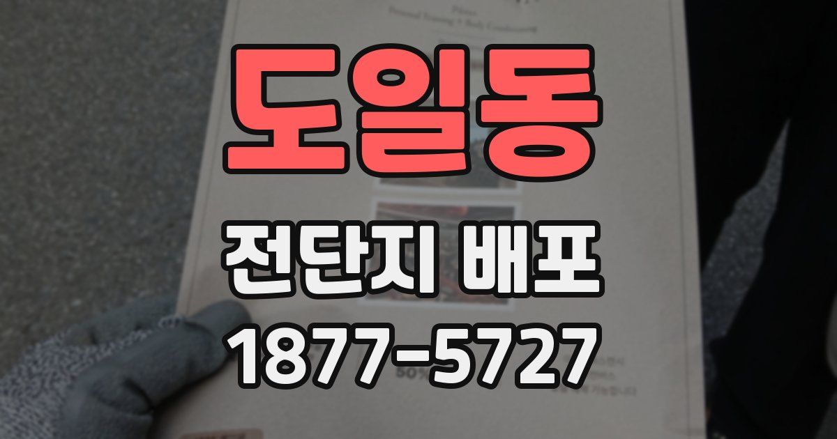 도일동 전단지 배포