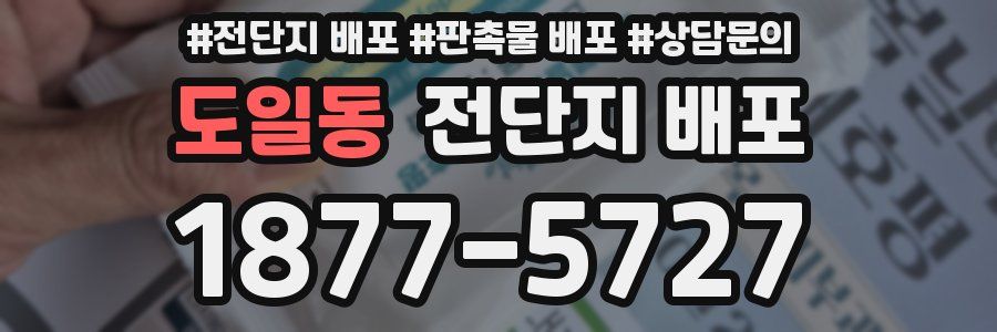 도일동 전단지 배포