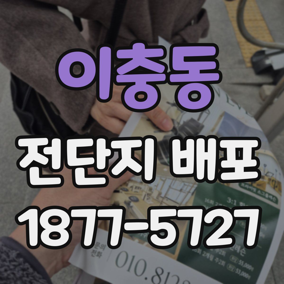 이충동 전단지 배포