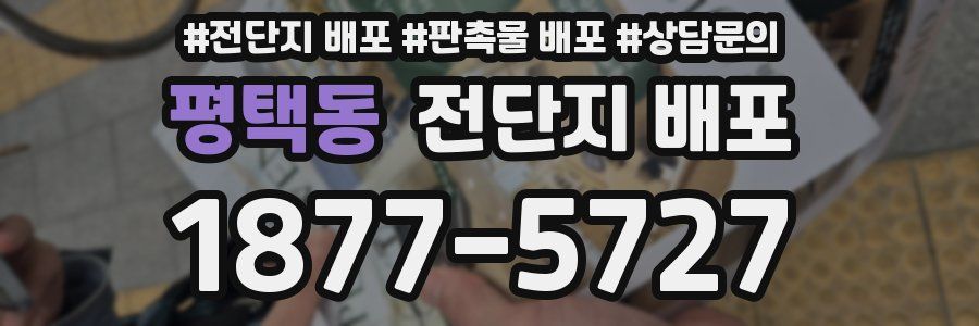 평택동 전단지 배포