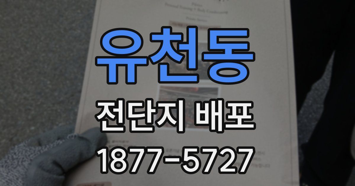 유천동 전단지 배포