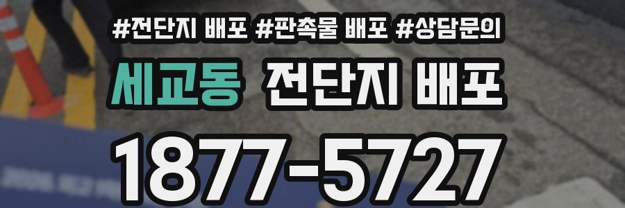 세교동 전단지 배포