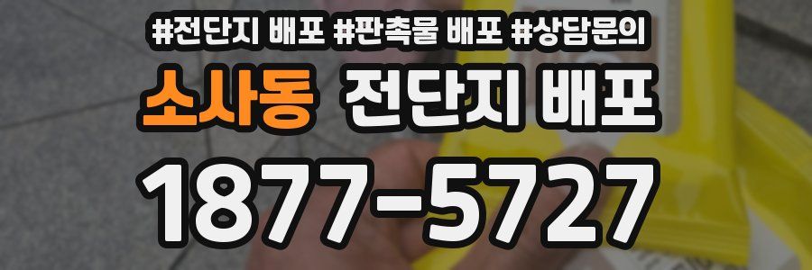 소사동 전단지 배포