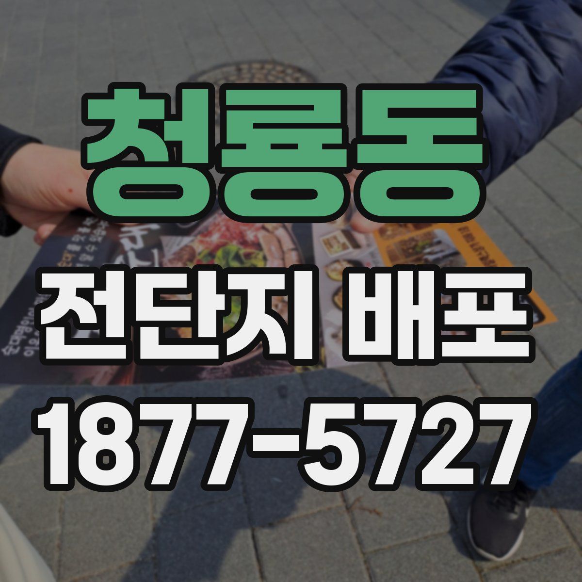 청룡동 전단지 배포