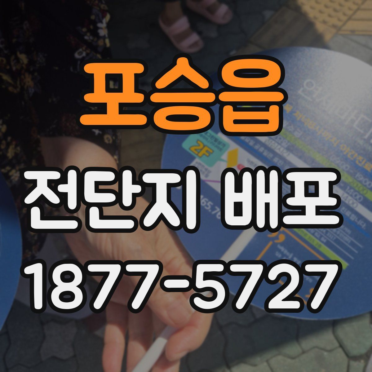 포승읍 전단지 배포