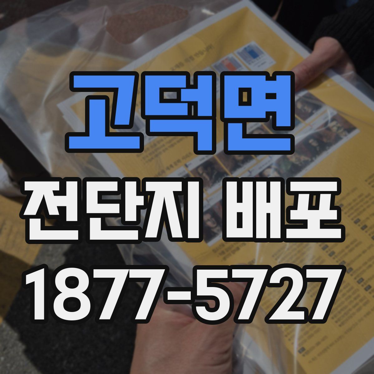 고덕면 전단지 배포