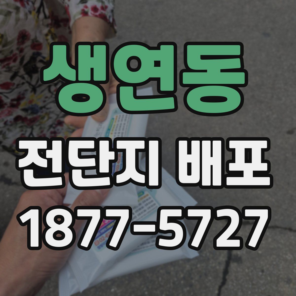 생연동 전단지 배포