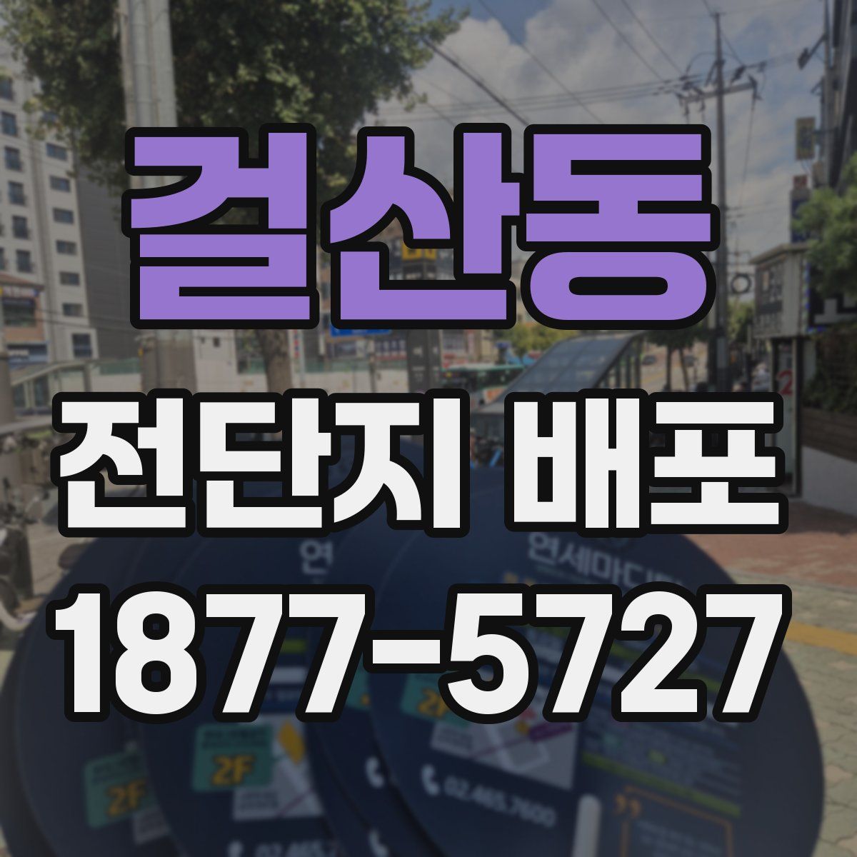걸산동 전단지 배포