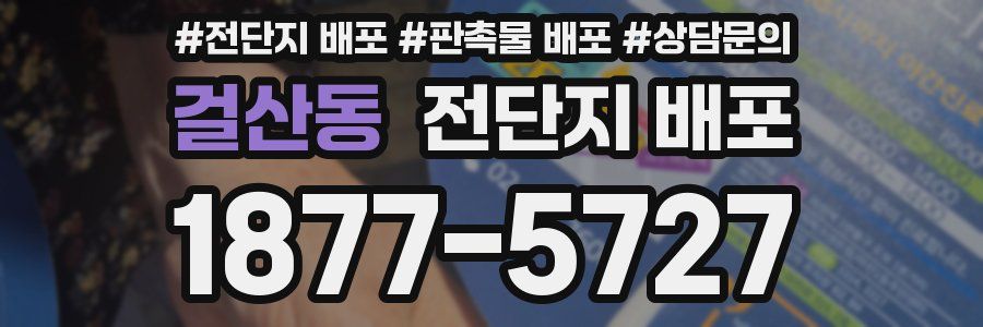 걸산동 전단지 배포