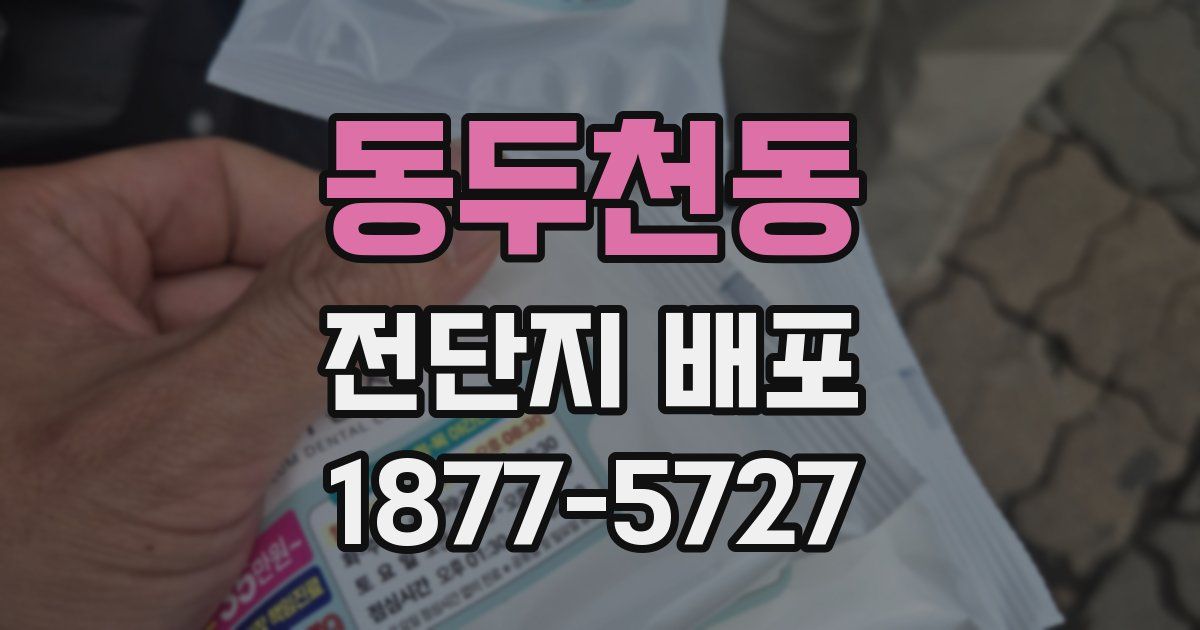 동두천동 전단지 배포
