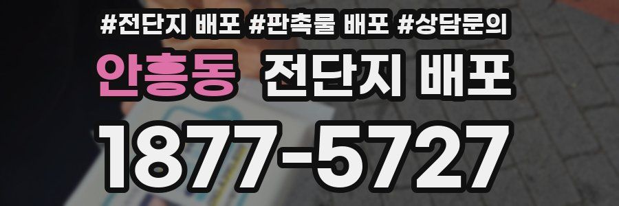 안흥동 전단지 배포