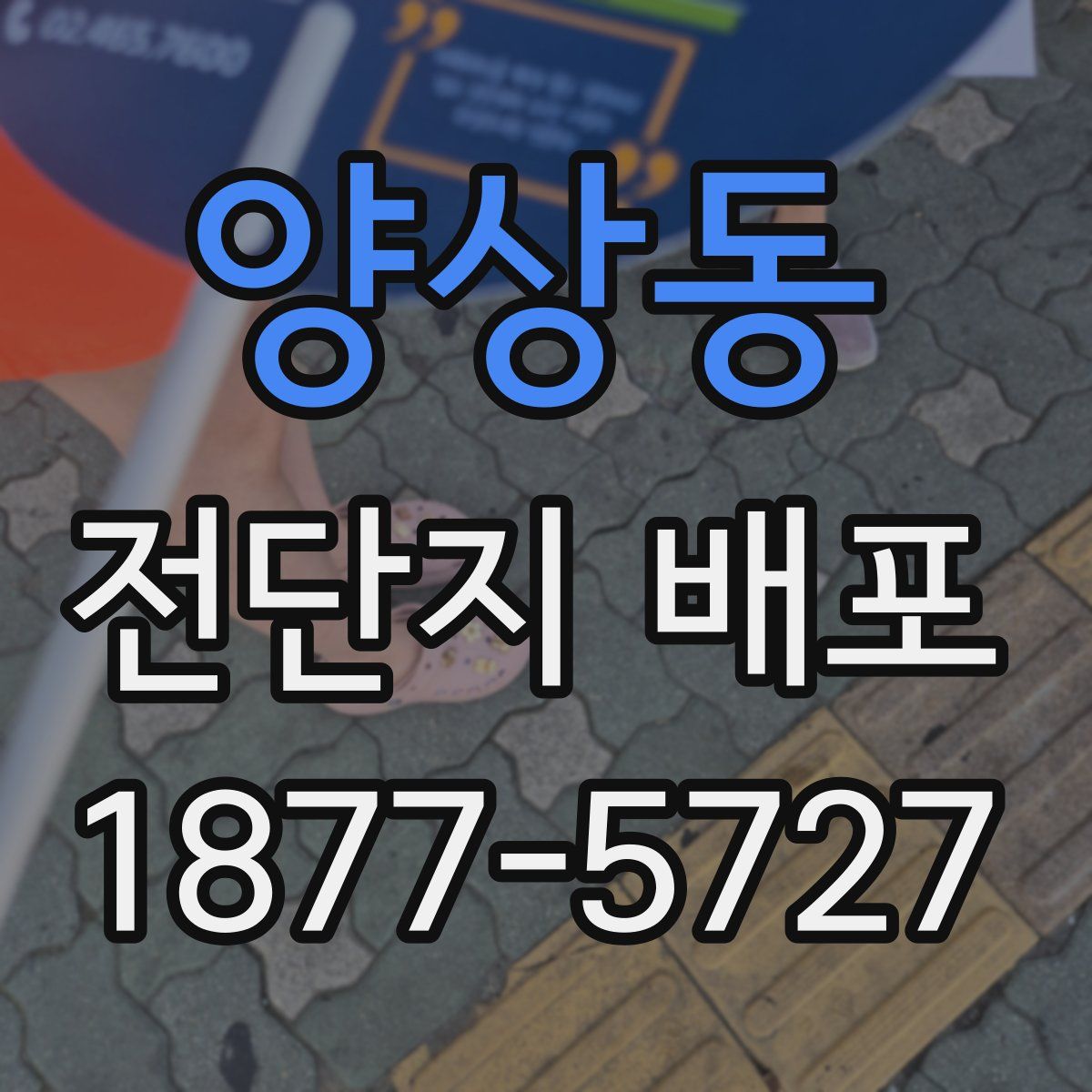 양상동 전단지 배포