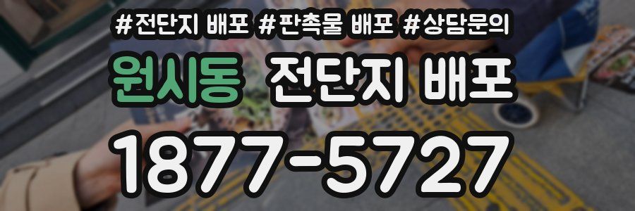 원시동 전단지 배포