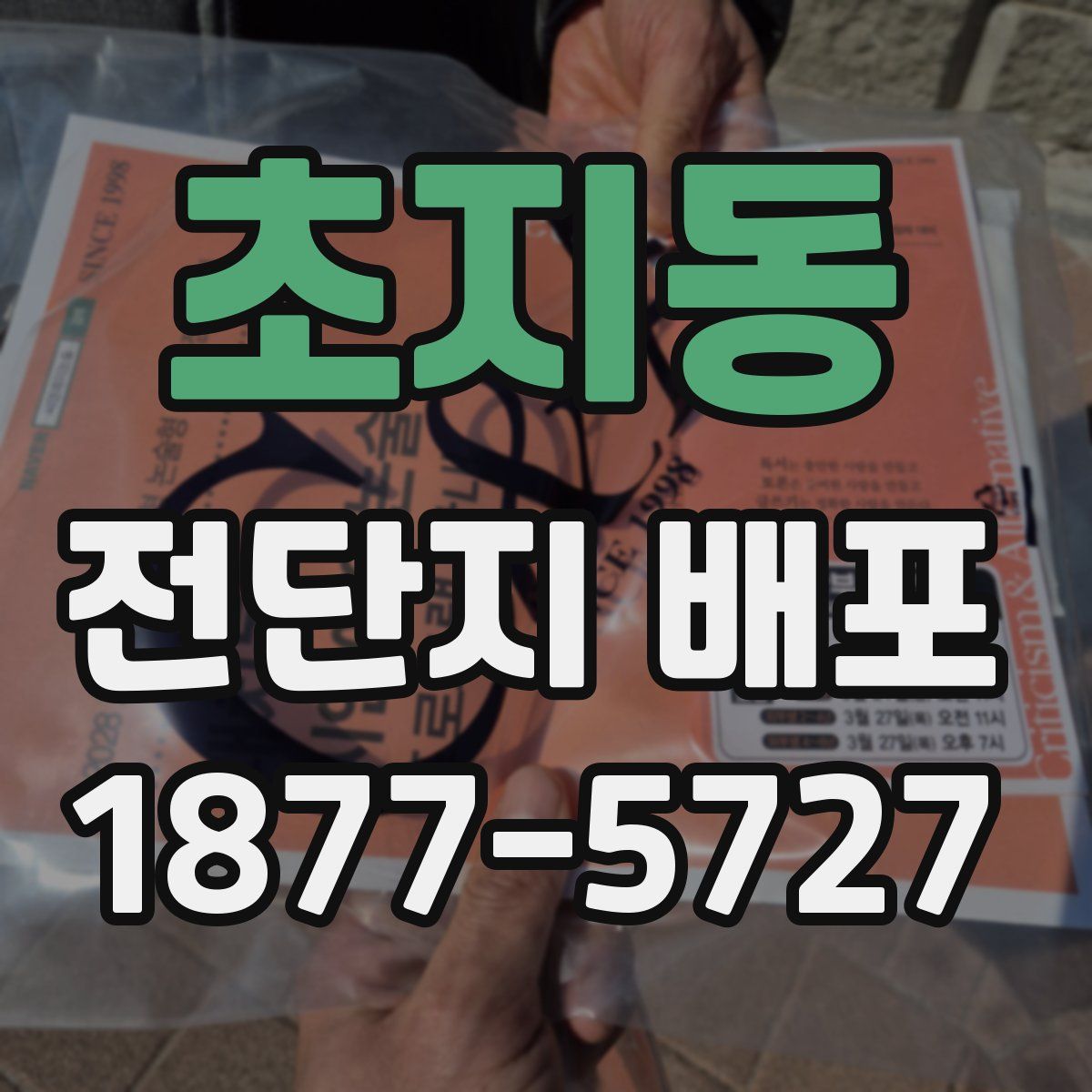 초지동 전단지 배포