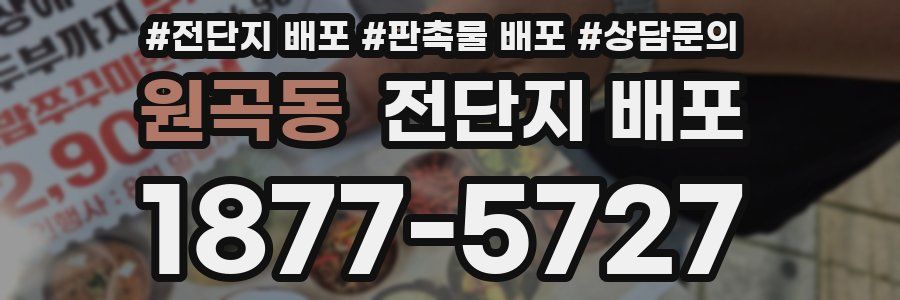원곡동 전단지 배포