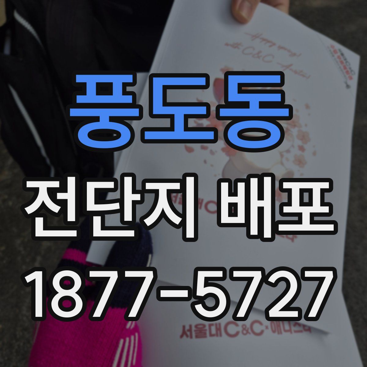 풍도동 전단지 배포