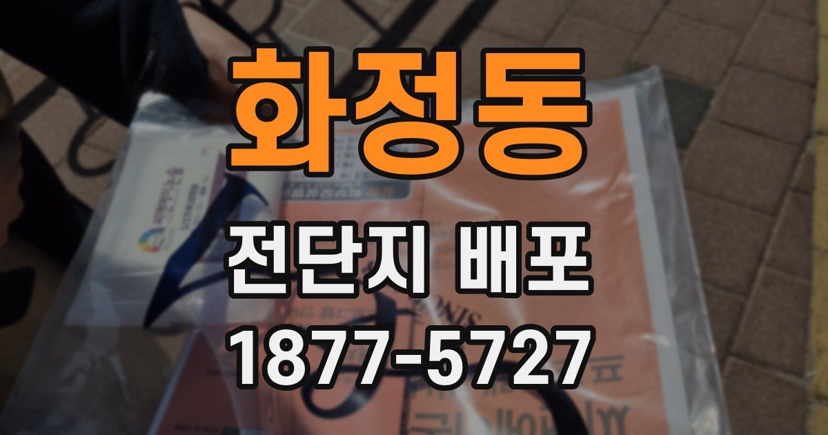 화정동 전단지 배포