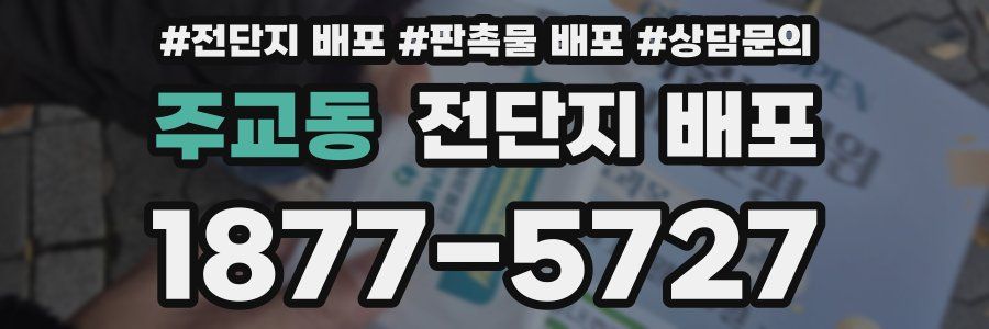 주교동 전단지 배포