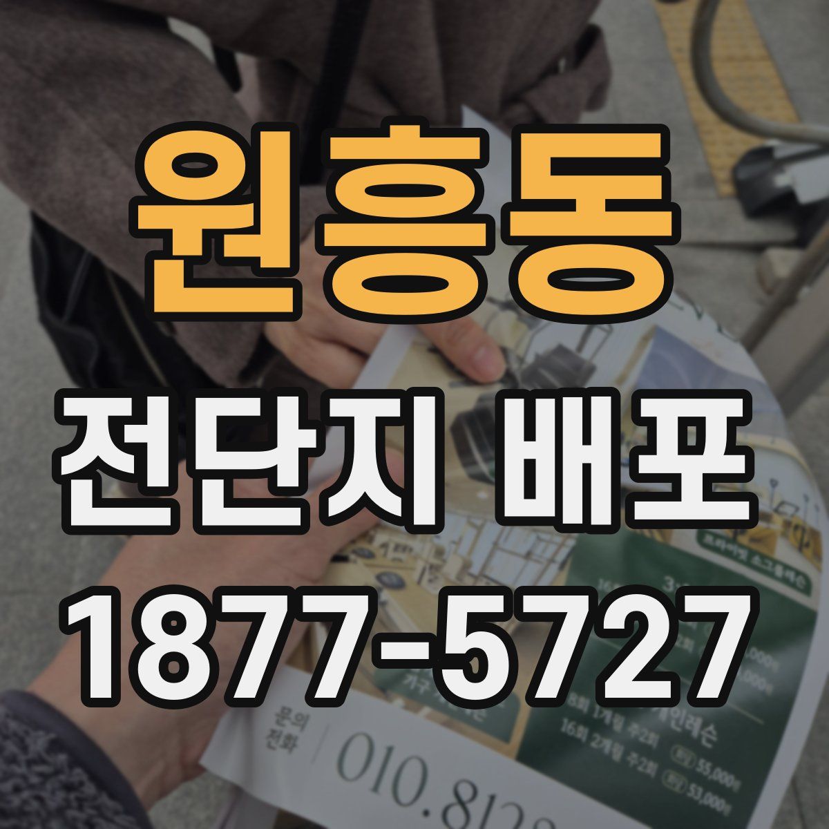 원흥동 전단지 배포