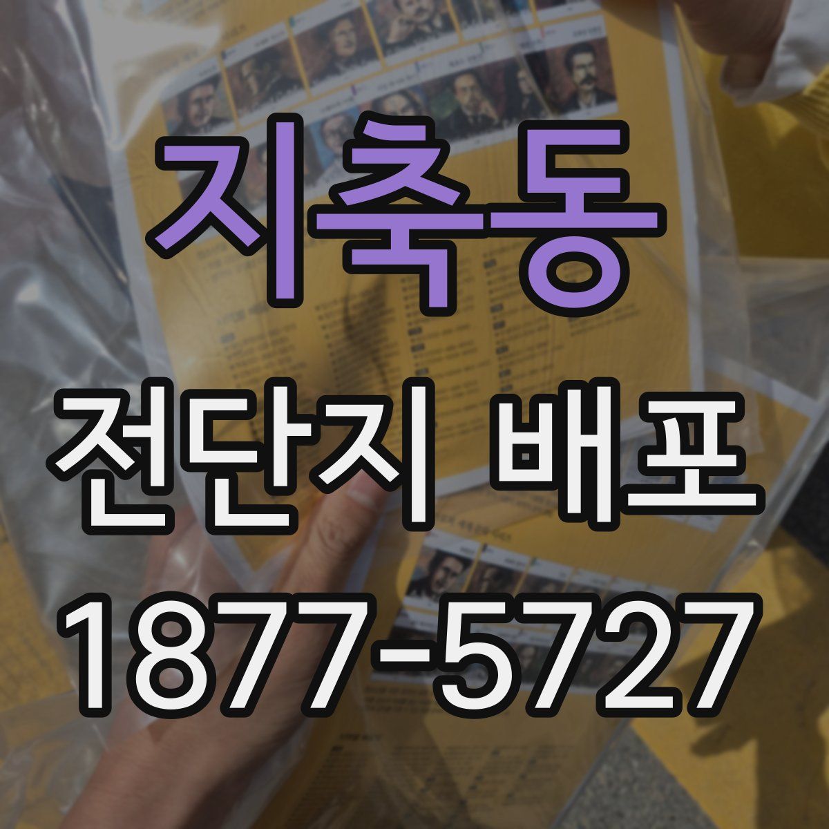지축동 전단지 배포