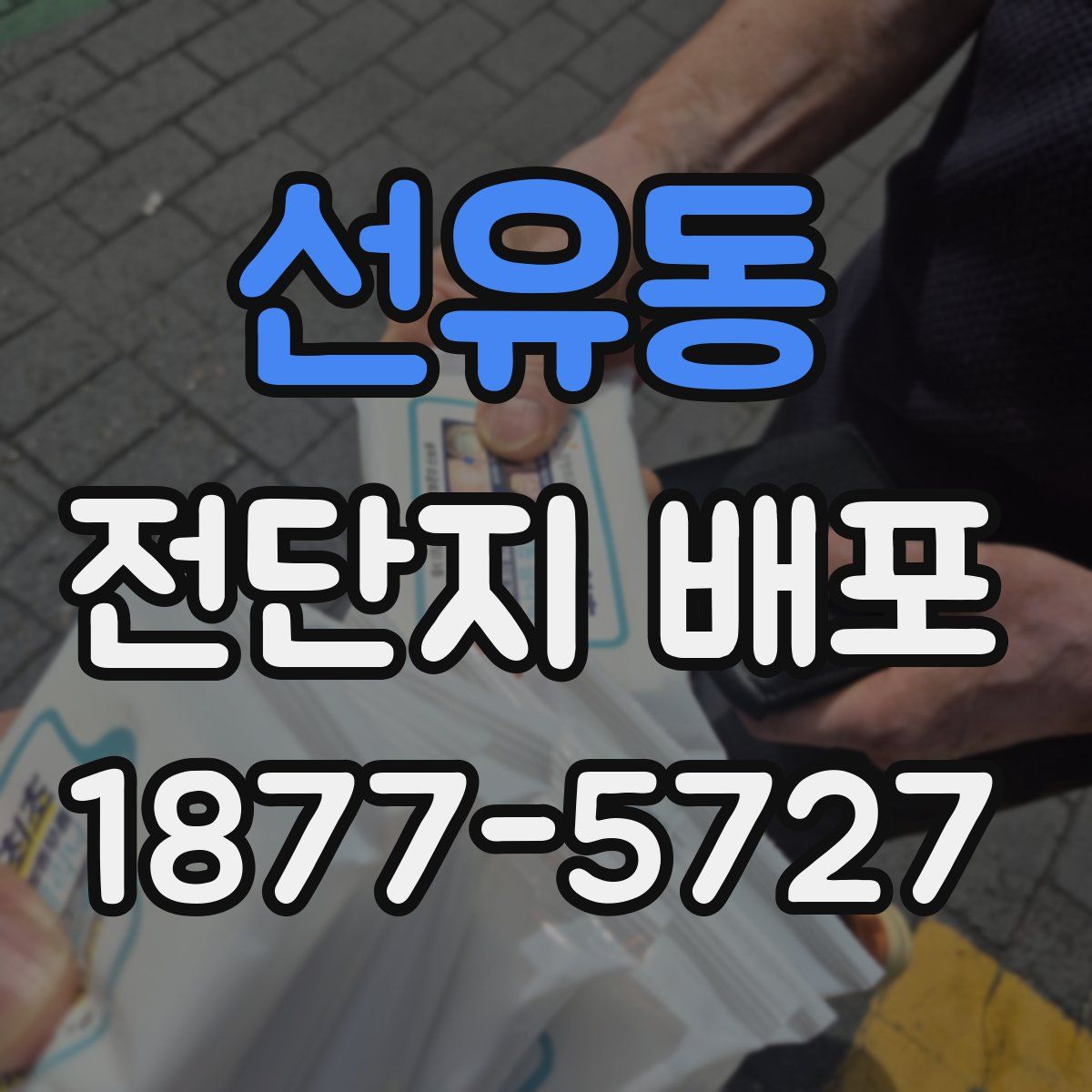 선유동 전단지 배포