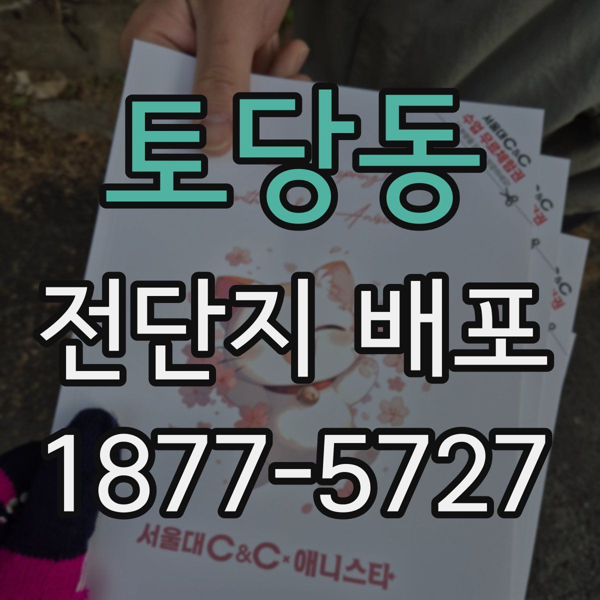 토당동 전단지 배포
