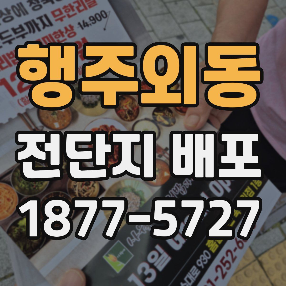 행주외동 전단지 배포